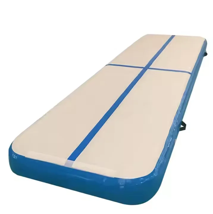 Wholesale Inflatable Double Wall Fabric Tumbling Gym Air Track Gymnastics & Yoga Mat 20cm Thickness Custom Logo 3m-6m