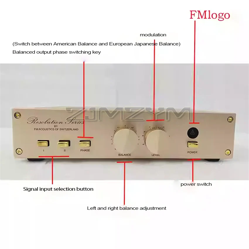 Class A Fever Amplifier Front-end Reference FM255 Balanced I Front-end Mini Amplifier Home Audio Chassis With RAC 220V