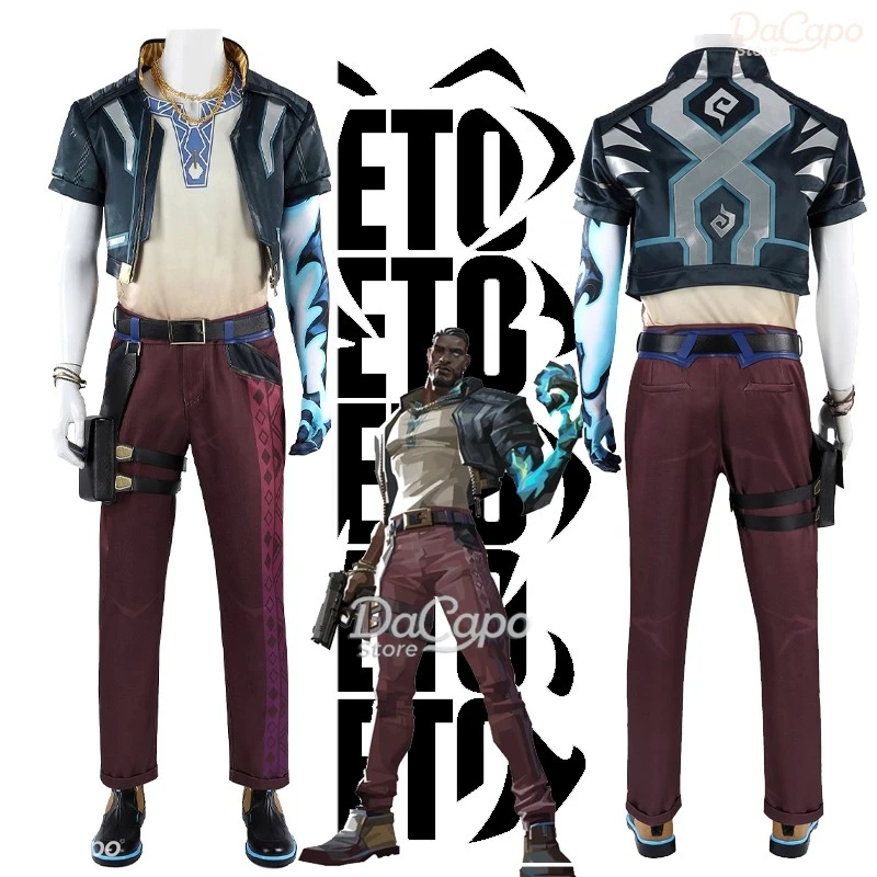 

Костюм для косплея Veto: обувь, униформа агента VALORANT, мужская одежда, костюм для Хэллоуина, пальто, брюки, наряды для игровых вечеринок и косплей-фестивалей