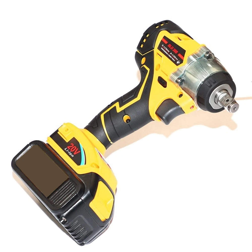 Imagem -03 - Nova sem Fio Trechargeable Brushless Chave de Impacto Chave de Fenda Elétrica Ferramenta Elétrica Compatível para Dewalt 18v 20v Bateria Lítio