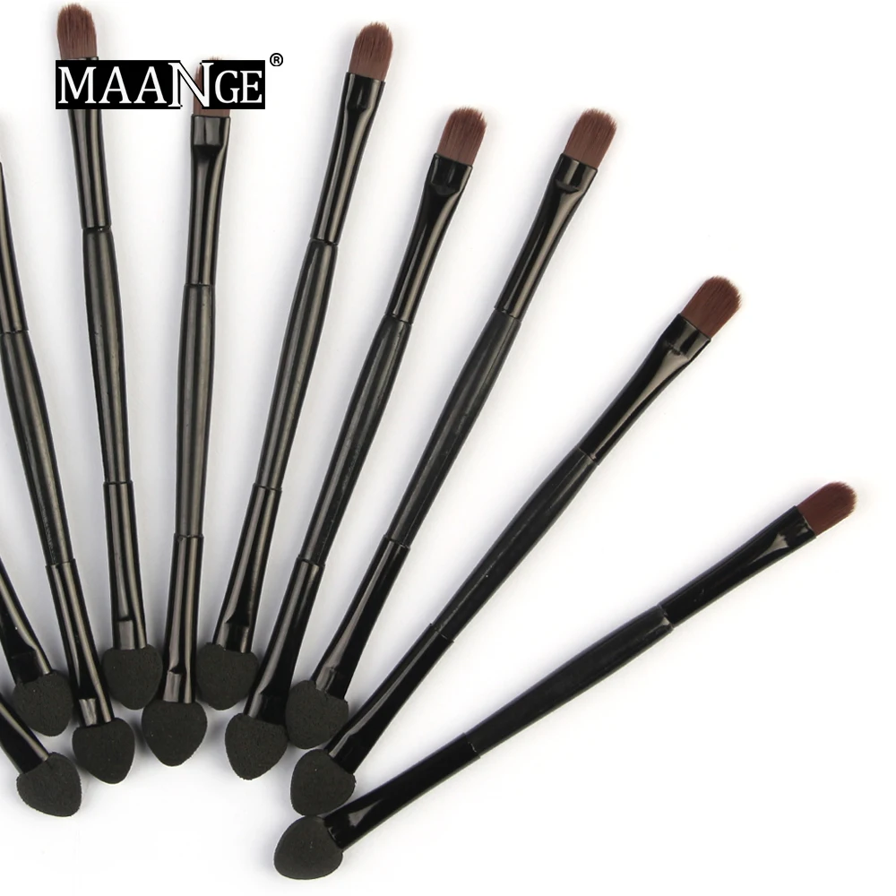 1 ~ 10PCS Set Pennelli per ombretto a doppia testa Testa in spugna Ombretto Pennelli per trucco Pennello cosmetico Set di strumenti Maquiagem Pinceles