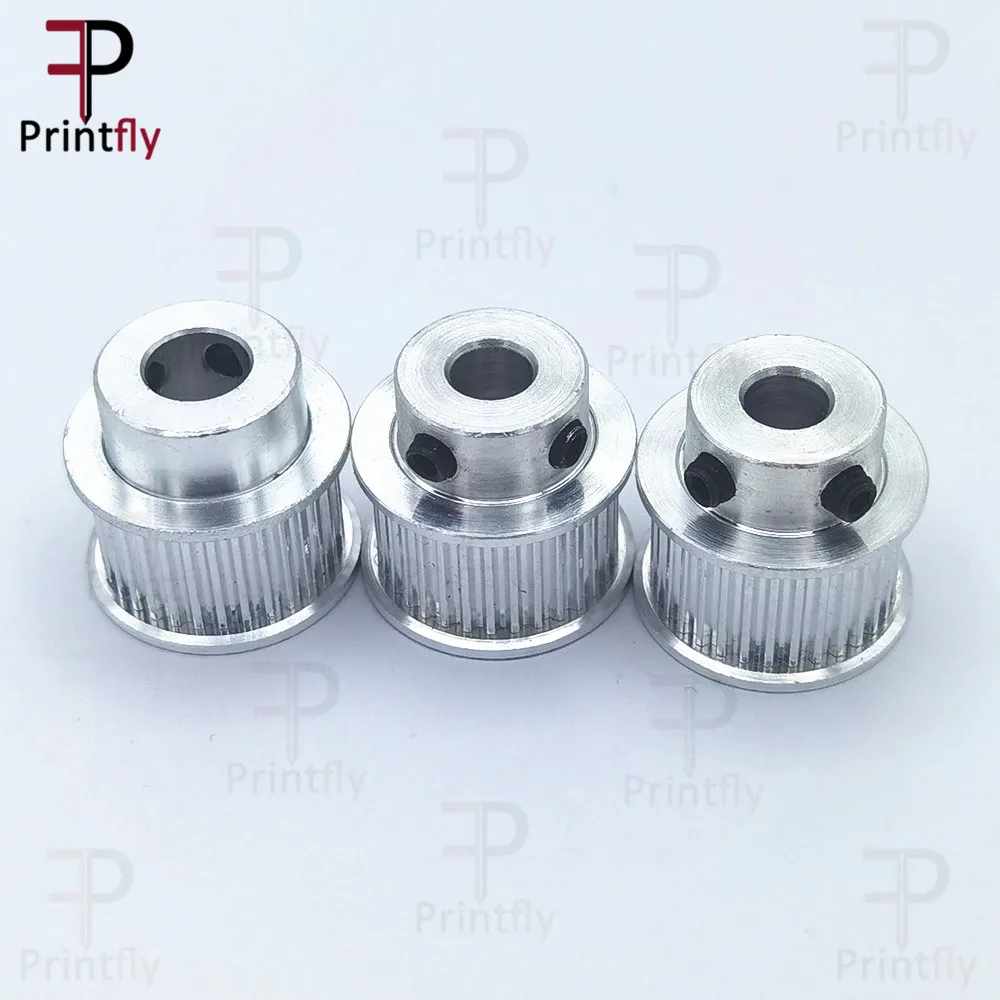 Printfly 2GT 32 Gigi 2GT Timing Pulley Bore 5/6/6, 35/8/10Mm untuk GT2 Sabuk Sinkron Terbuka Lebar 6Mm/10Mm 3D Printer