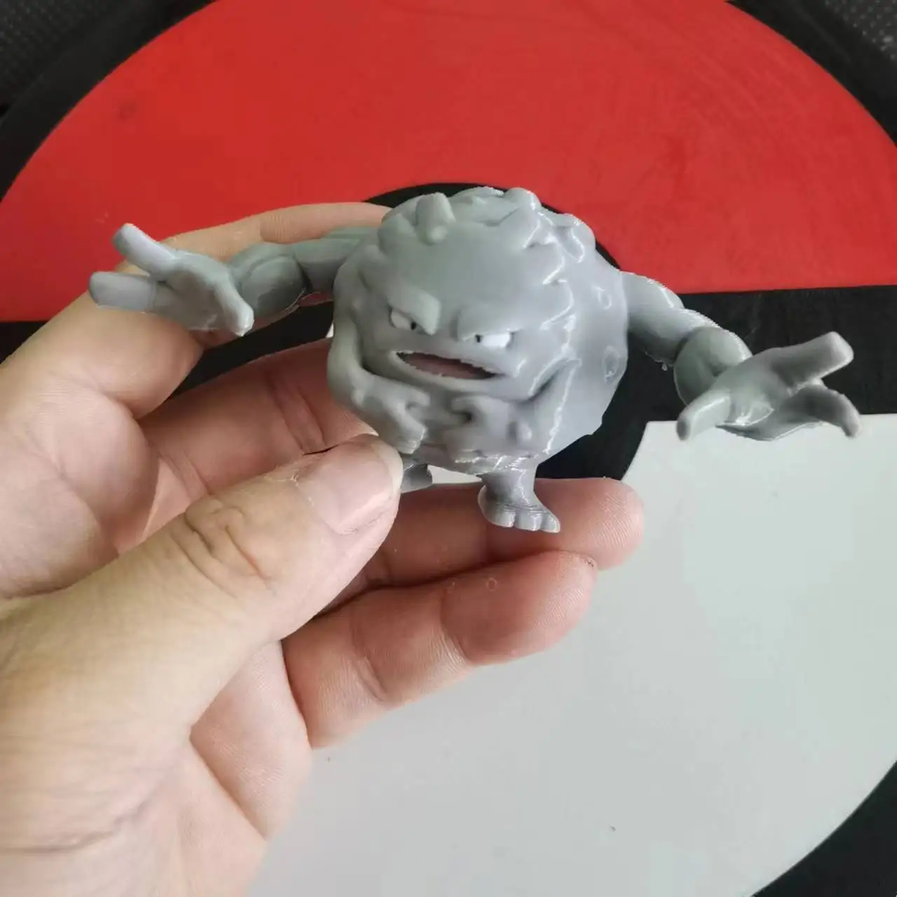 Hot Anime Graveler Golem Geodude Action Figure Proportion World 1:20 Diy 3d Printing Kawaii Character Collection Model Kids Toy