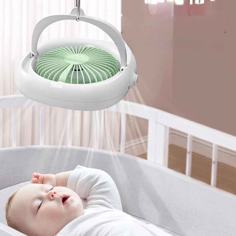 Ceiling fans can be hung on the fan bed, camping home silent desktop charging