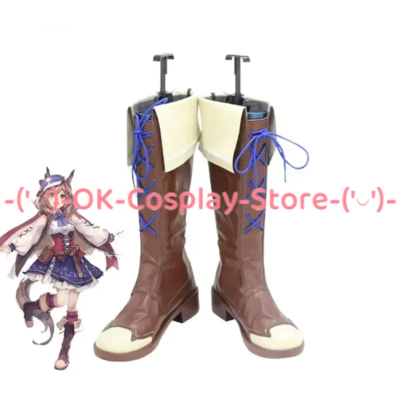 

Game Pretty Derby Matikane Tannhauser Cosplay Shoes Halloween Carnival Boots Cosplay Prop PU Shoes Custom Made