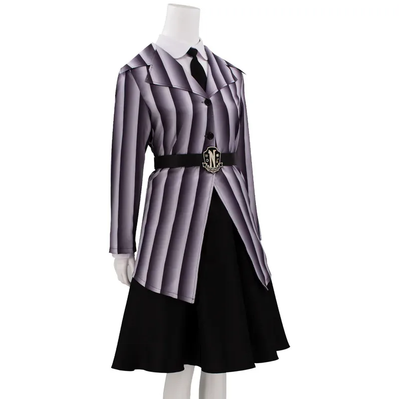 

Cosplay Set - Sinclair Enid Anime School Uniform Jacket Skirt with Wig for Women Halloween Costume Suit hh:5