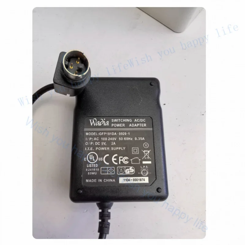 TT Wadia  for SWITCHING GFP181DA-0920-1 3-pin 9V 2A Power Supply Adapter Charger