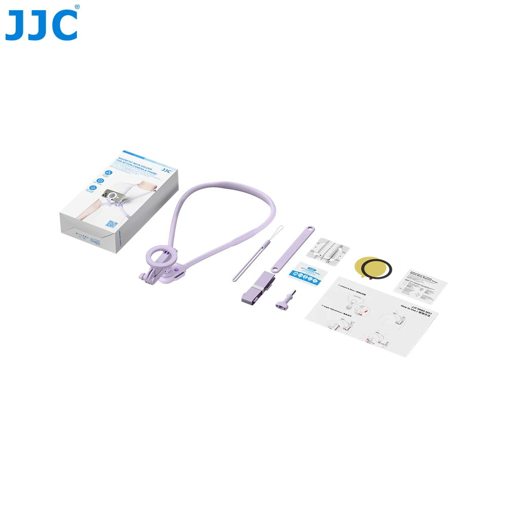 Dudukan Leher Magnetik untuk Ponsel Pintar/Kamera Aksi Dudukan Leher Rilis Cepat untuk DJI Action 5 4 Go Pro Hero 13 12 Insta360 Ace Pro