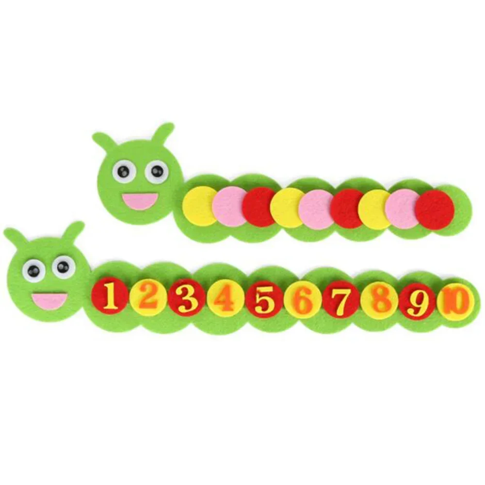 Montessori Materials Caterpillar DIY Math Toys Kids Toy Number Educational Learning Toys for Children Preschool Teaching Aids