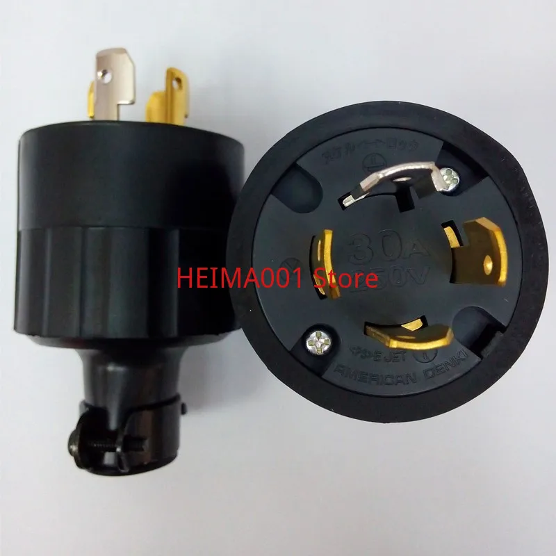 

AMERICAN DENKI American Motor 30A Male/female Socket 4322R Motor Plug Socket