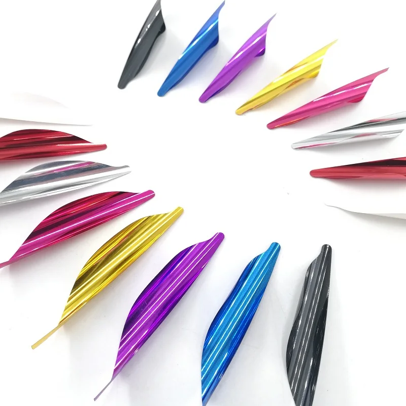 

50pcs Archery Spiral Feather 1.8inch Spin Vanes Rotary Fletches Right Wing Vanes for Carbon Arrow Bow Hunting Shooting