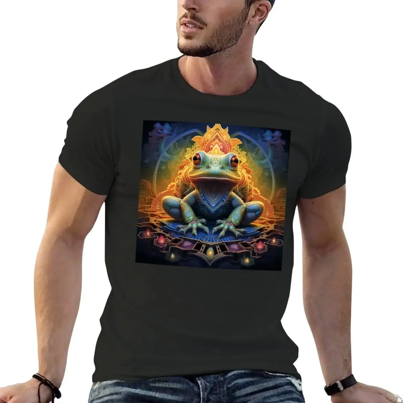 Kambo, Sacred Frog of the Amazon ... dmt art T-Shirt blacks graphic shirts Men's t-shirts