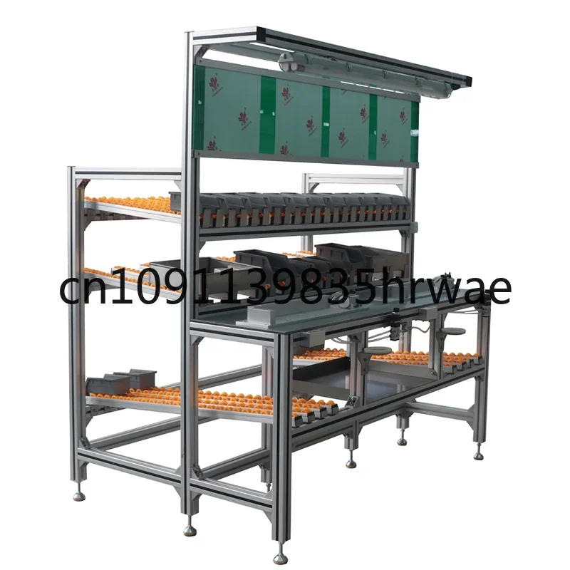 

Factory Production Line Fixture Worktable Workbench with Extrusion Aluminum 4040 Profile Flow Racks Rail Workstation