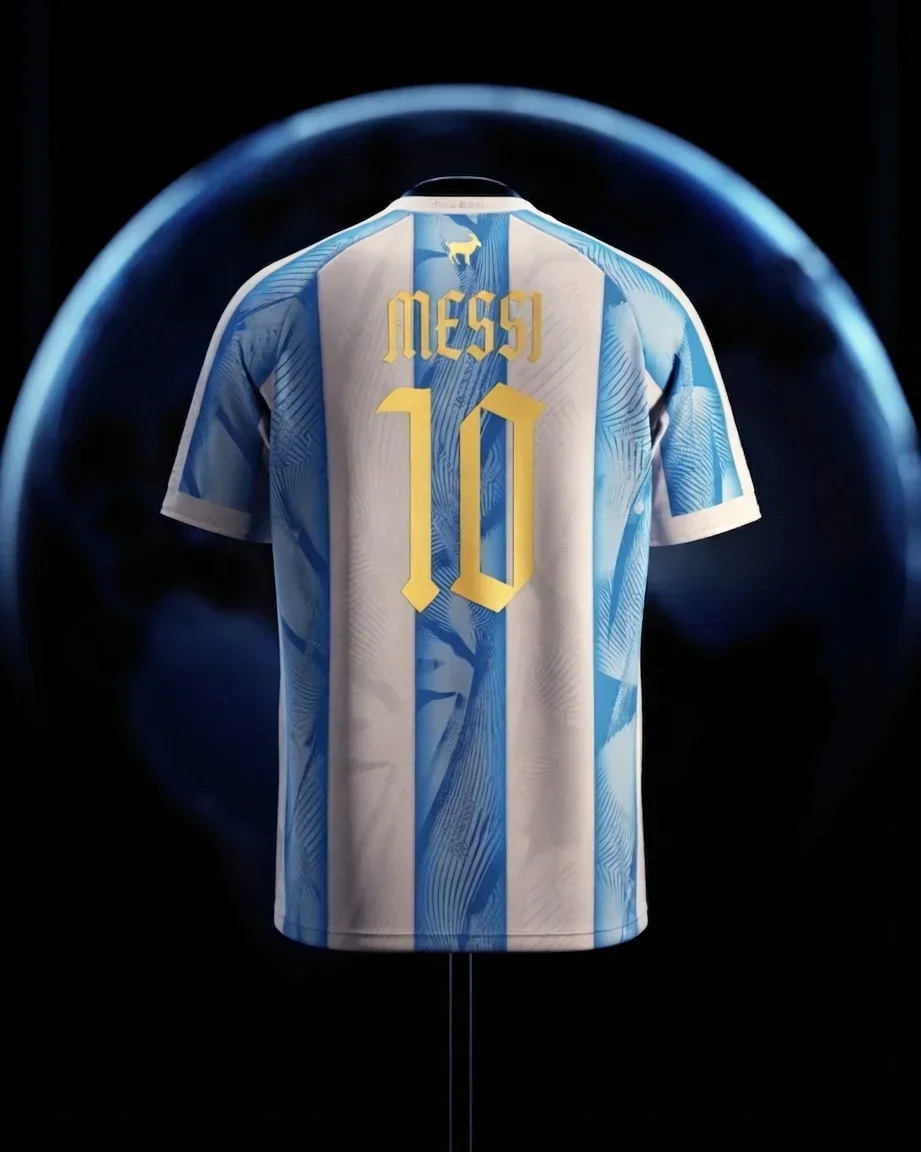 3D Printed Lionel Messi No.10 Argentine Traditional Football Jersey for Men and Women Breathable Fast Drying Y2k T-shirt