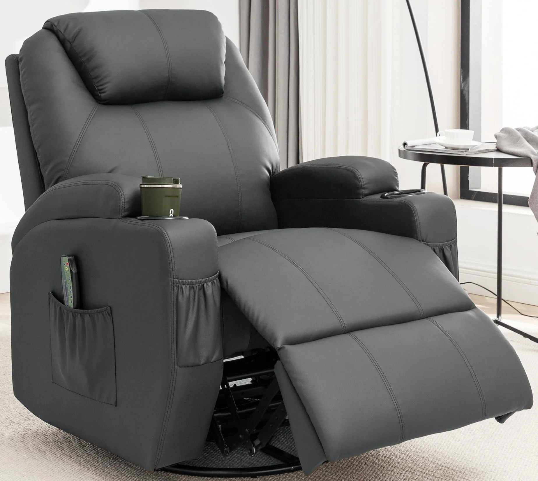 Hot Electric Power Lift Recliner Chair Lift Chair Living Room Sofas Massage Leather Recliner Sofa Reclinable Elderly Chair