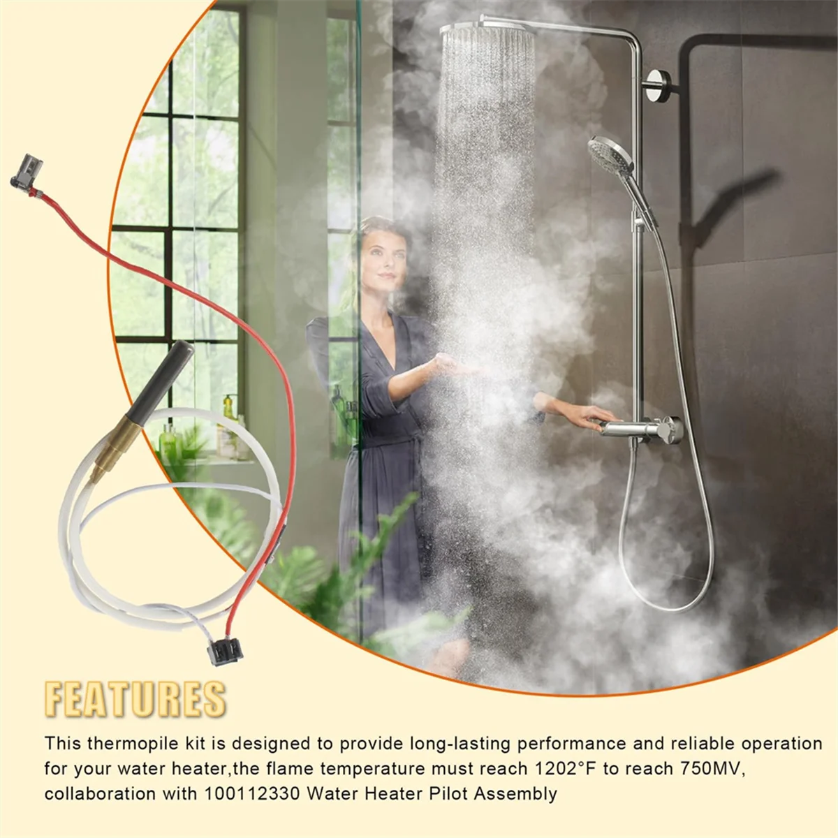 A86I-обновленный термобатарея для запасных частей для водонагревателя, комплект термобатарей Minivolt для Whirlpool Reliance Kenmore