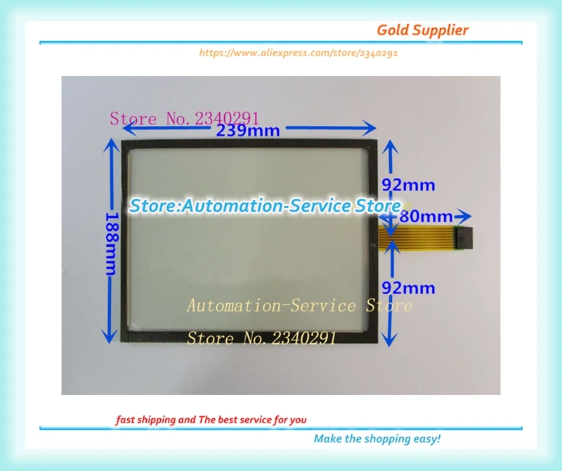 

10.4 Inch Touch Screen 8 Line 239*188 Can Replace AMT-9518 Industrial Touch Panel