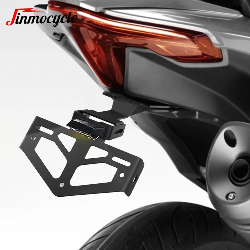 For QJMOTOR SRT 800/800X/800SX/800 SRT 2023 2024 Adjustable License Plate Holder Bracket Rear Tail Tidy Fender Eliminator Kit