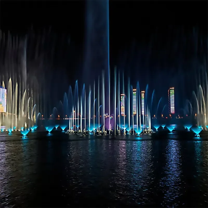 for Music Fountain Large Dancing Water Feature with Universal DMX Controller Outdoor Garden Pond Decor Professional