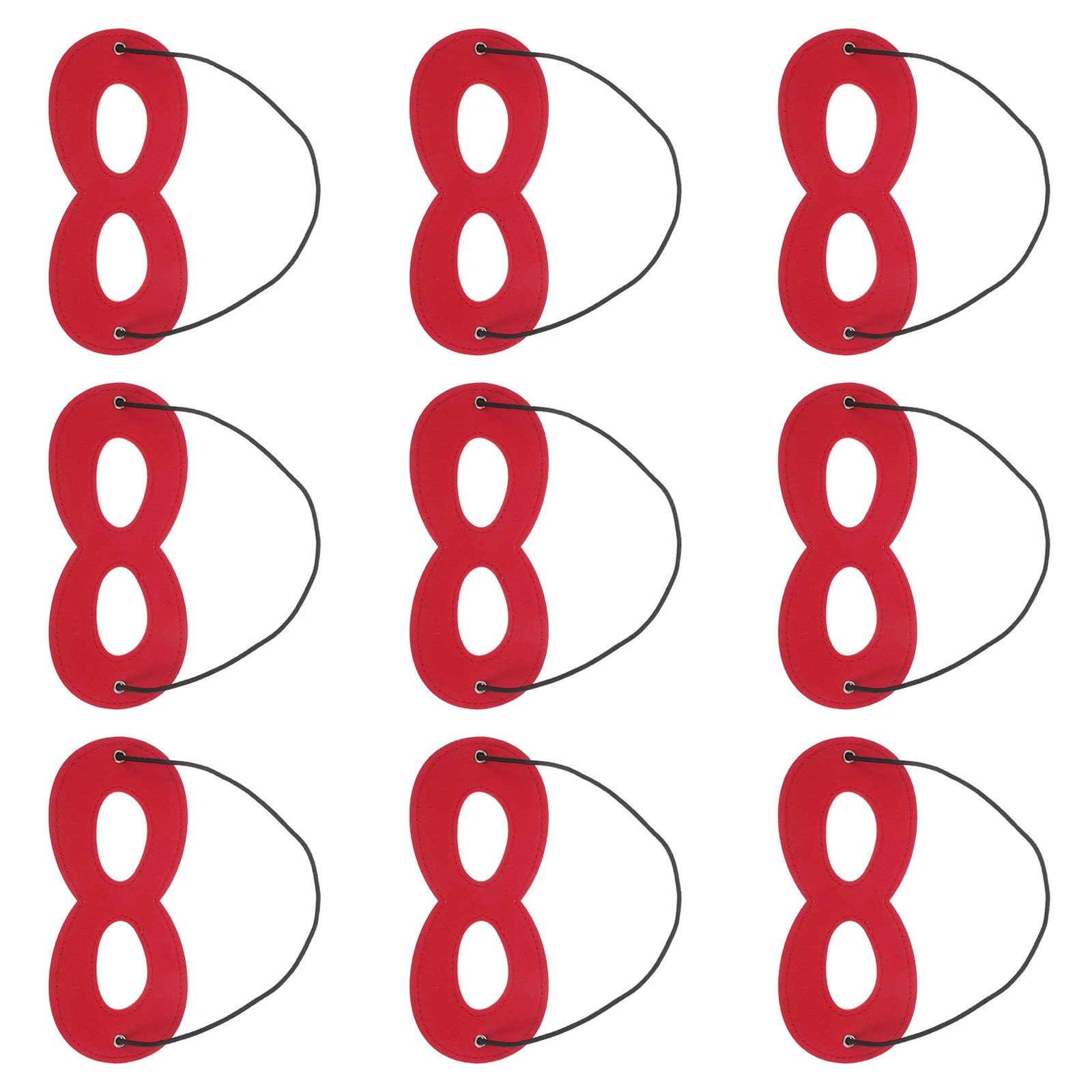 

10pcs Eyepatch Superhero Eye Masks Kids Costume Masquerade Party Up Accessories Soft Materials