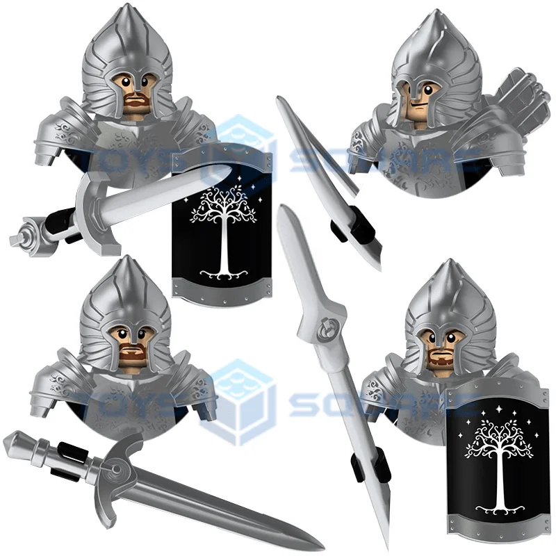 The Heavy Sword Infantry Archer Spearman General Model Blocks MOC Bricks Set Gifts Toys For Children KT1015