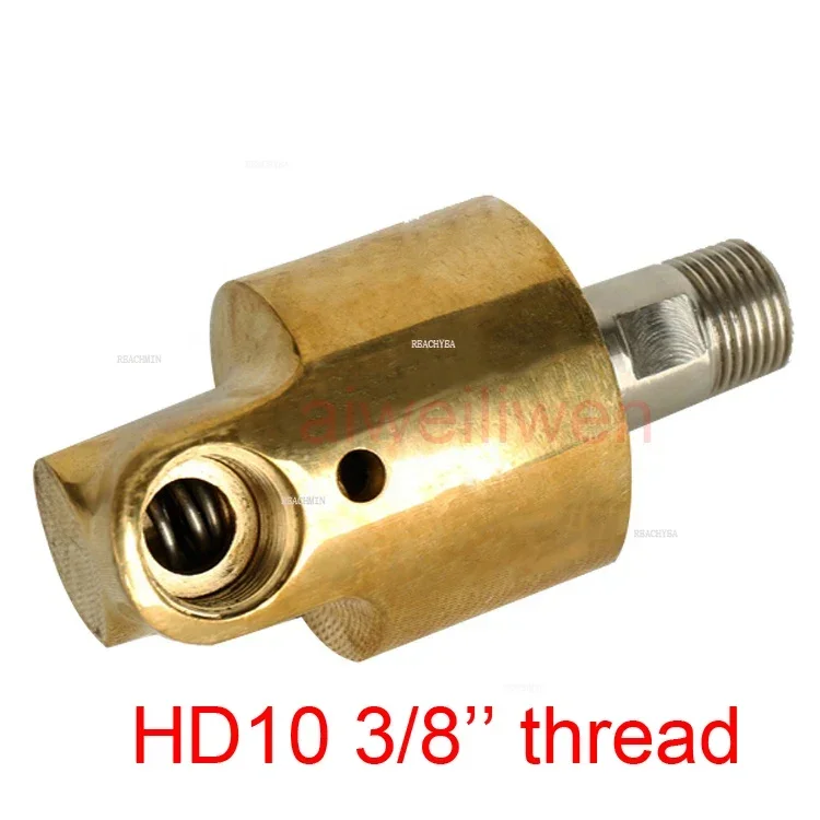 

HD10 DN10 3/8 inch rotating joint 360 rotary Water air oil swivel coupling Spray universal connector brass rotation union