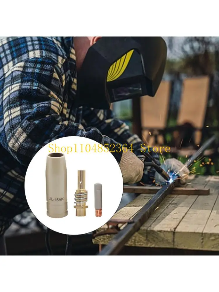 

652F Прецизионный сварочный наконечник 15AK Гладкая насадка горелки MIG для подачи проволоки