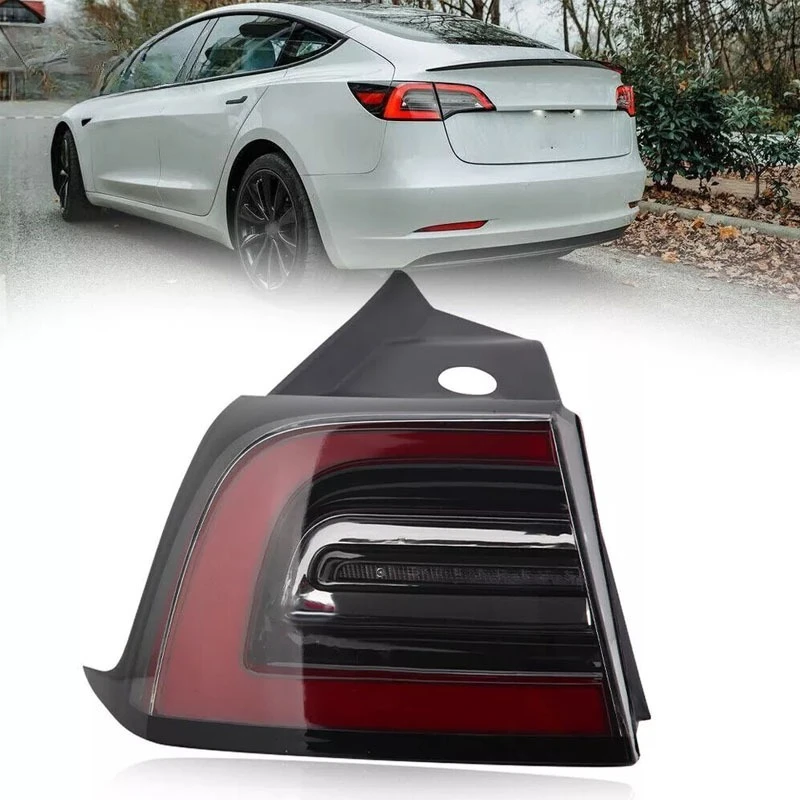 Car tail lights are suitable for Tesla MODEL3 2017-2021 outer tail lights 1077397 1077398