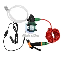 Car Water Gun 12V Cleaning Gun Pump High Pressure Car Washing Care Portable Electric Cleaning Car Equipment Water Gun Set