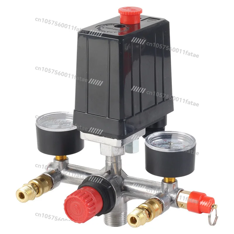 Air Compressor Pressure Control Switch Valve Pressure Gauge Non-adjustable Bracket Assembly Air Pump Accessories