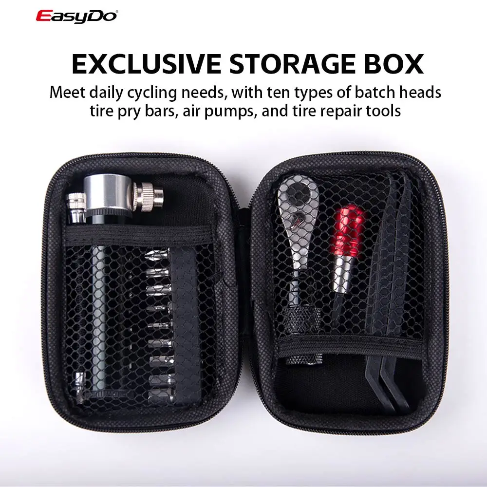 Easydo Bicycle Repair Tools Portable Essential Bike Riding Tool Kit Muti-function Wrench Allen Keys Set MTB Road Bike Multitools