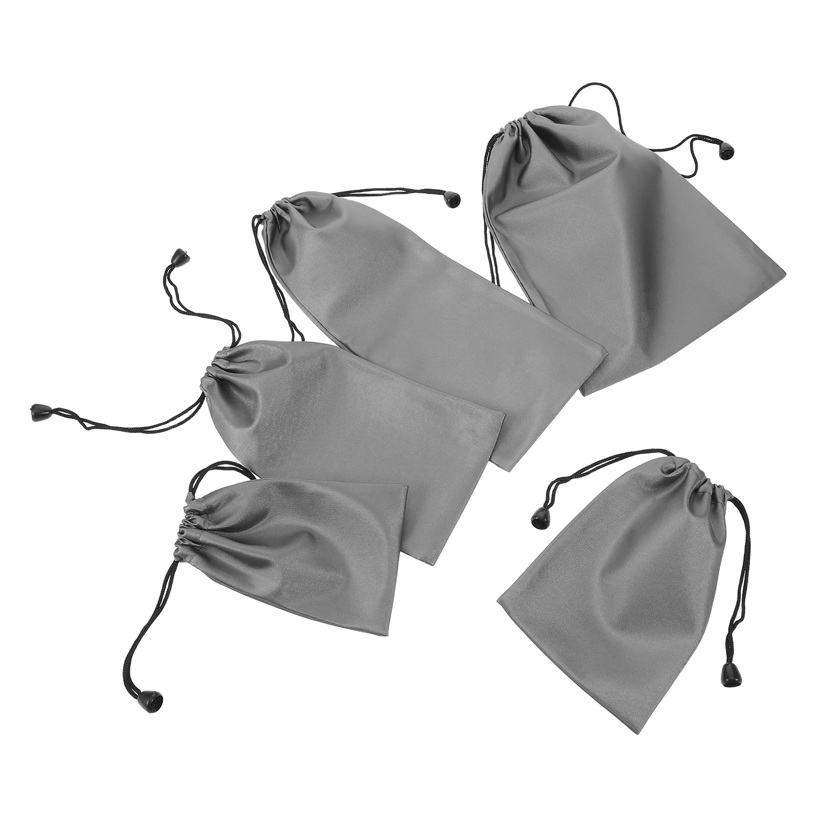 

5Pcs Portable Drawstring Cable Organizer Bags Small Power Bank Storage Pouch Travel Electronics Nylon Storage Jewelry Bags