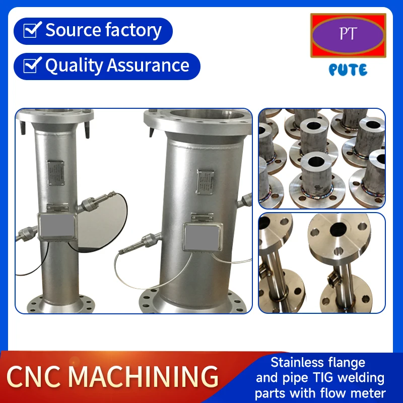 

Stainless Flange And Pipe Tlg Weldingparts With Flow Meter