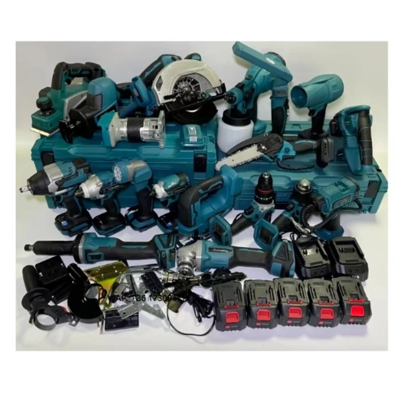 20-in-1 Cordless Lithium Battery Power Tool Set  Multi Function Electric Tools Kit
