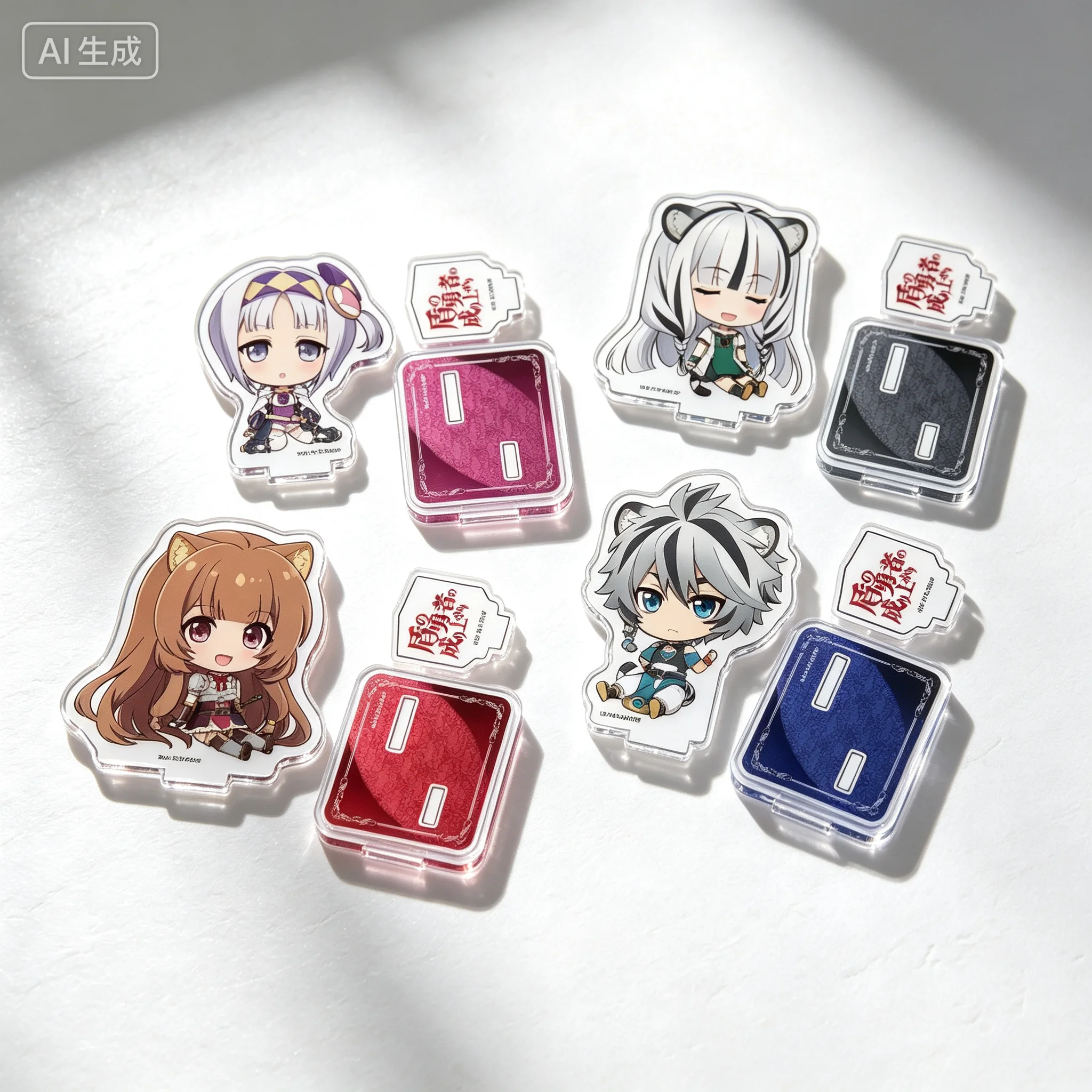 Anime The Rising Of The Shield Hero Season 4 Filo Raphtalia Q-Style Sitting Posture Acrylic Stand Model Plate Keychains