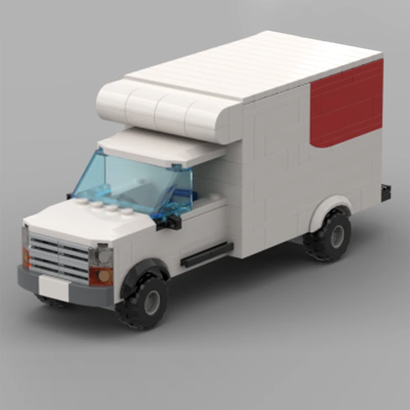 ชุดตัวต่อรถบรรทุกขนส่งสินค้าแบบโมดูลาร์ รุ่น City Car Model MOC ของเล่นประกอบสำหรับเด็ก ของขวัญวันหยุด