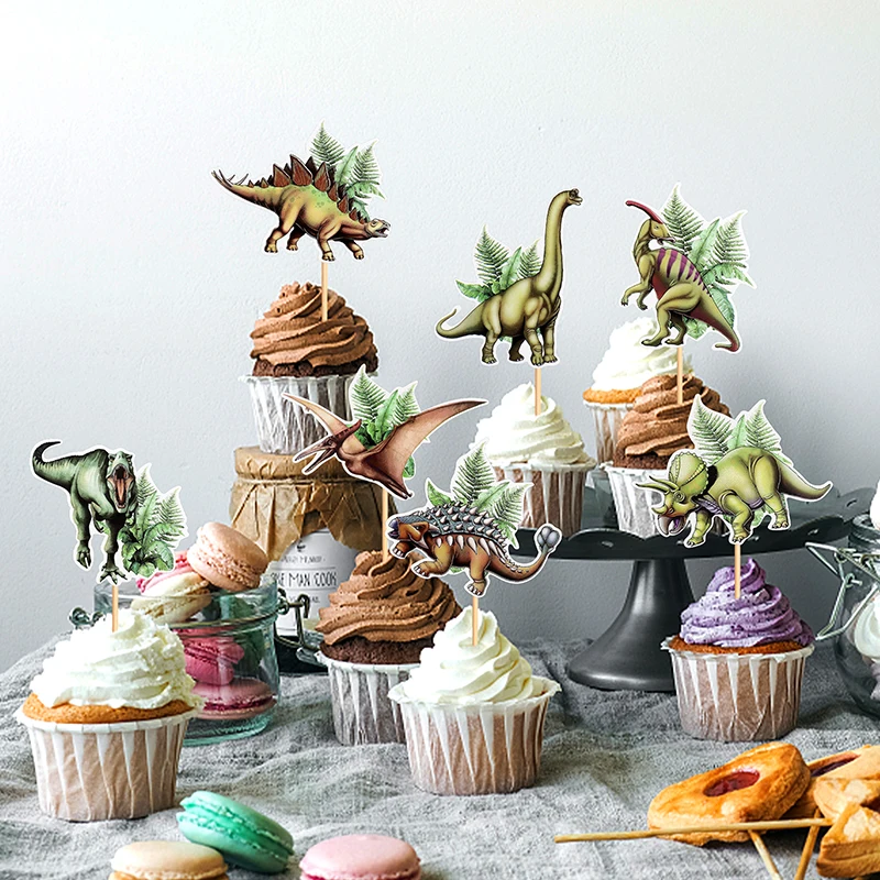 Dinosaurier-Kuchendekorationen, Jurassic-Dinosaurier-Kuchenaufsätze, Dinosaurier-Thema, Babyparty, Kinder, Jungen, Geburtstagsparty-Dekorationszubehör – Detail 2