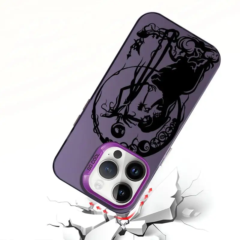 Etui na telefon Apple iPhone 11 13 15 Pro Max 14 Plus 12 16 Silicone Shockproof Funda Disney The Nightmare Before Christmas