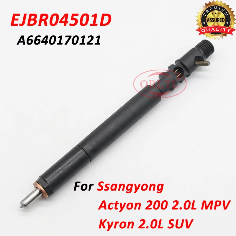 EJBR04501D Diesel Fuel Injector EJB R04501D Injection Nozzle A6640170121 For Ssangyong Actyon Kyron 200 2.0L 4501d