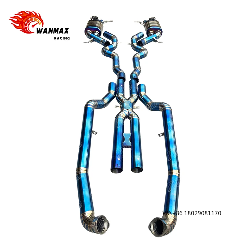 

For 2012-2018 M6 F06 F12 F13 Titanium Valved Sport Exhaust System S63 V8 Performance Upgrade