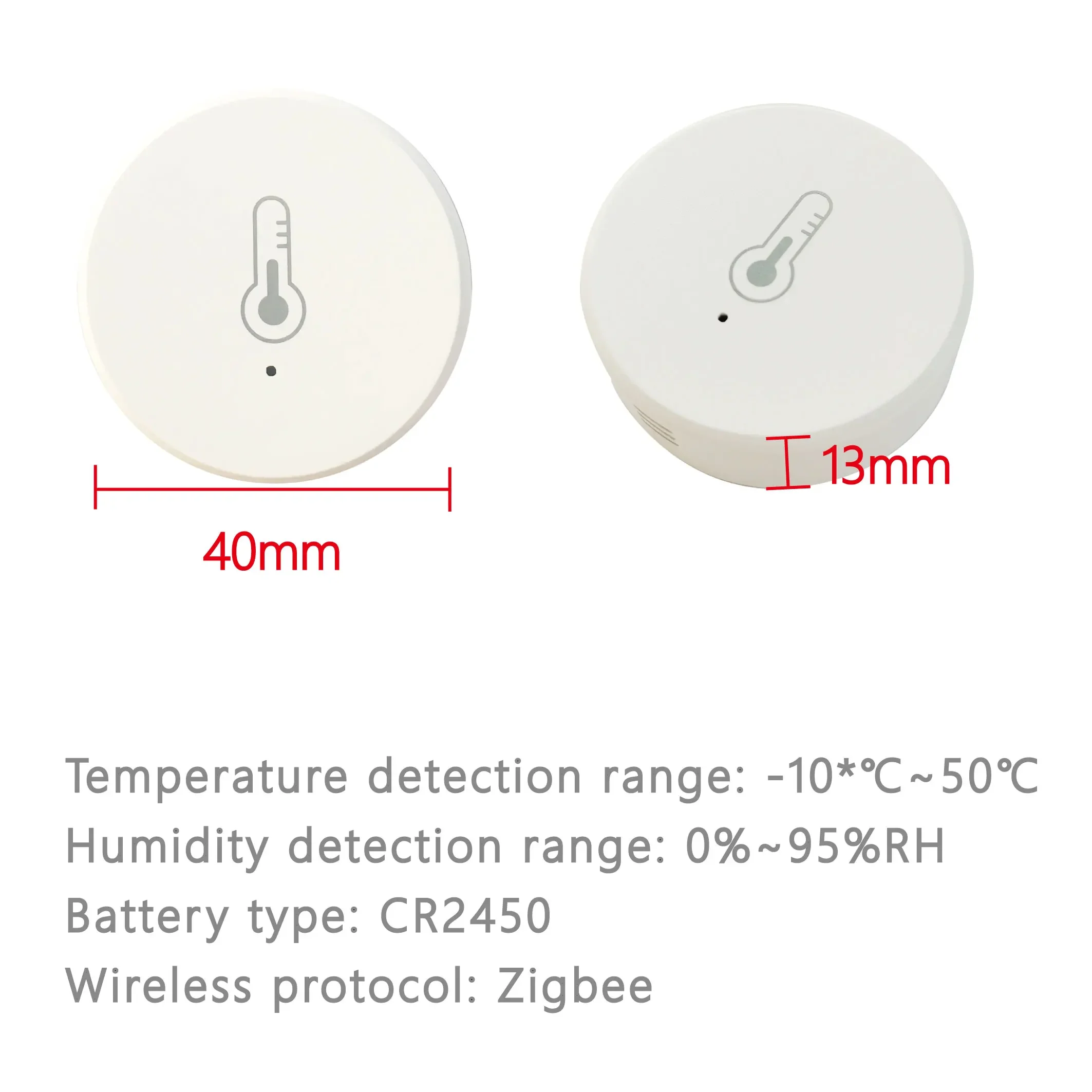 Tuya ZigBee Echtzeit-Temperatur- und Feuchtigkeitssensor funktioniert mit Alexa Google Home Smart Home Smart Life/Tuya Smart App Control