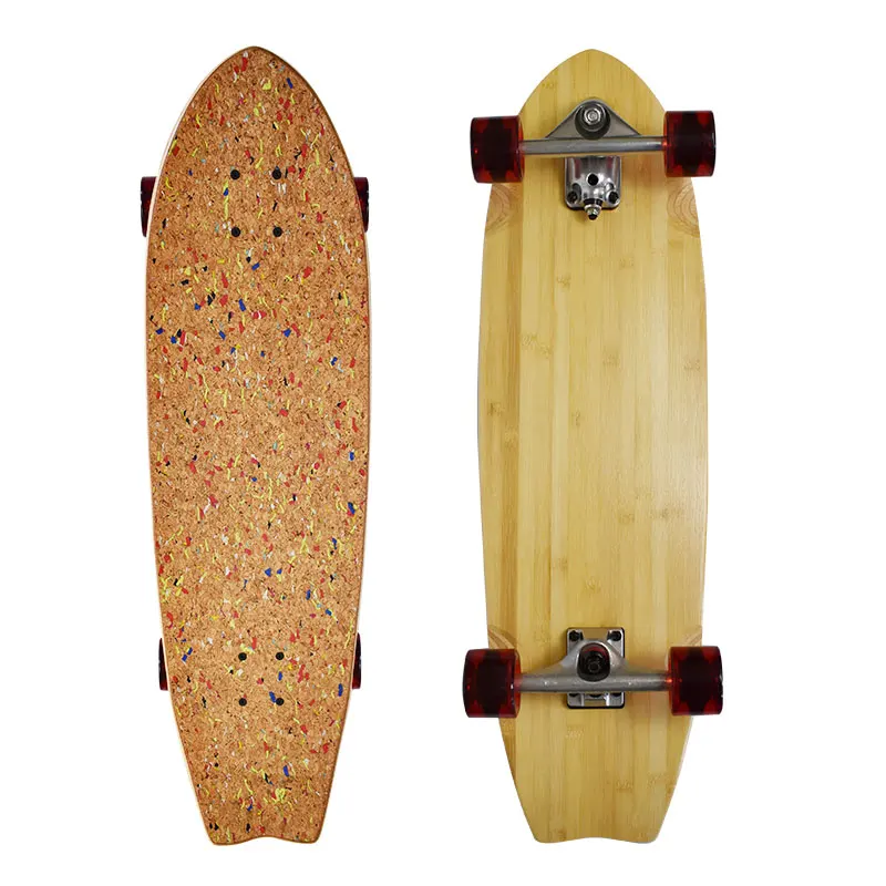 

Manufacturer Canadian Maple Bamboo And Cork Wood Custom Complete Criuser Blank Concave Deck Surfskate With C7 Surf truck