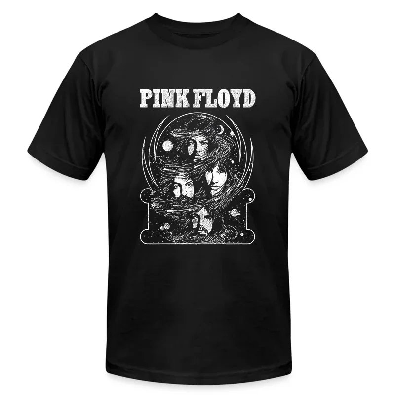 

2025 Men T Shirt Casual Pinks Vintage T-shirt Floyd Graphic Summer Short Sleeves 100% Cotton S-3XL