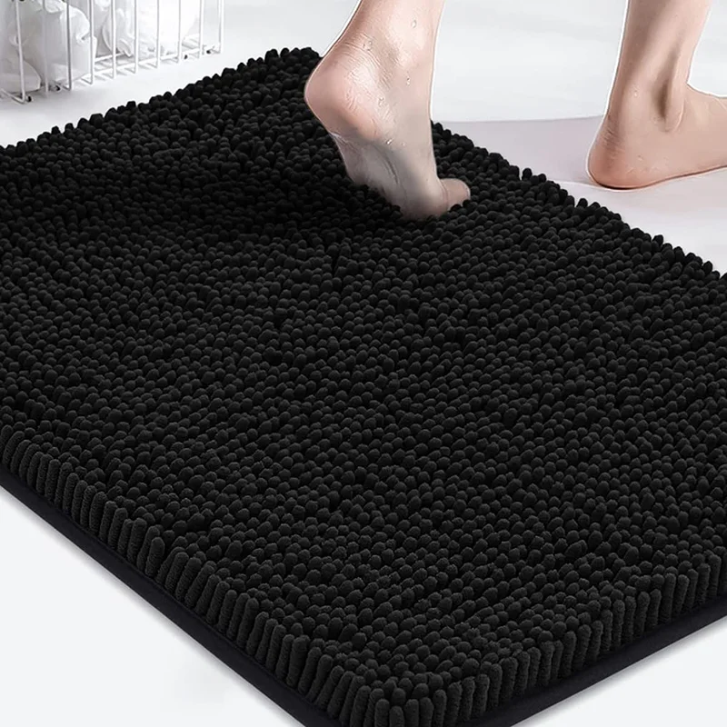 Chenille Floor Mat Entrance Bathroom Wear Resistant Non Slip Mat Entrance Water Absorbing Carpet Home Bedroom Kitchen Floor Mat