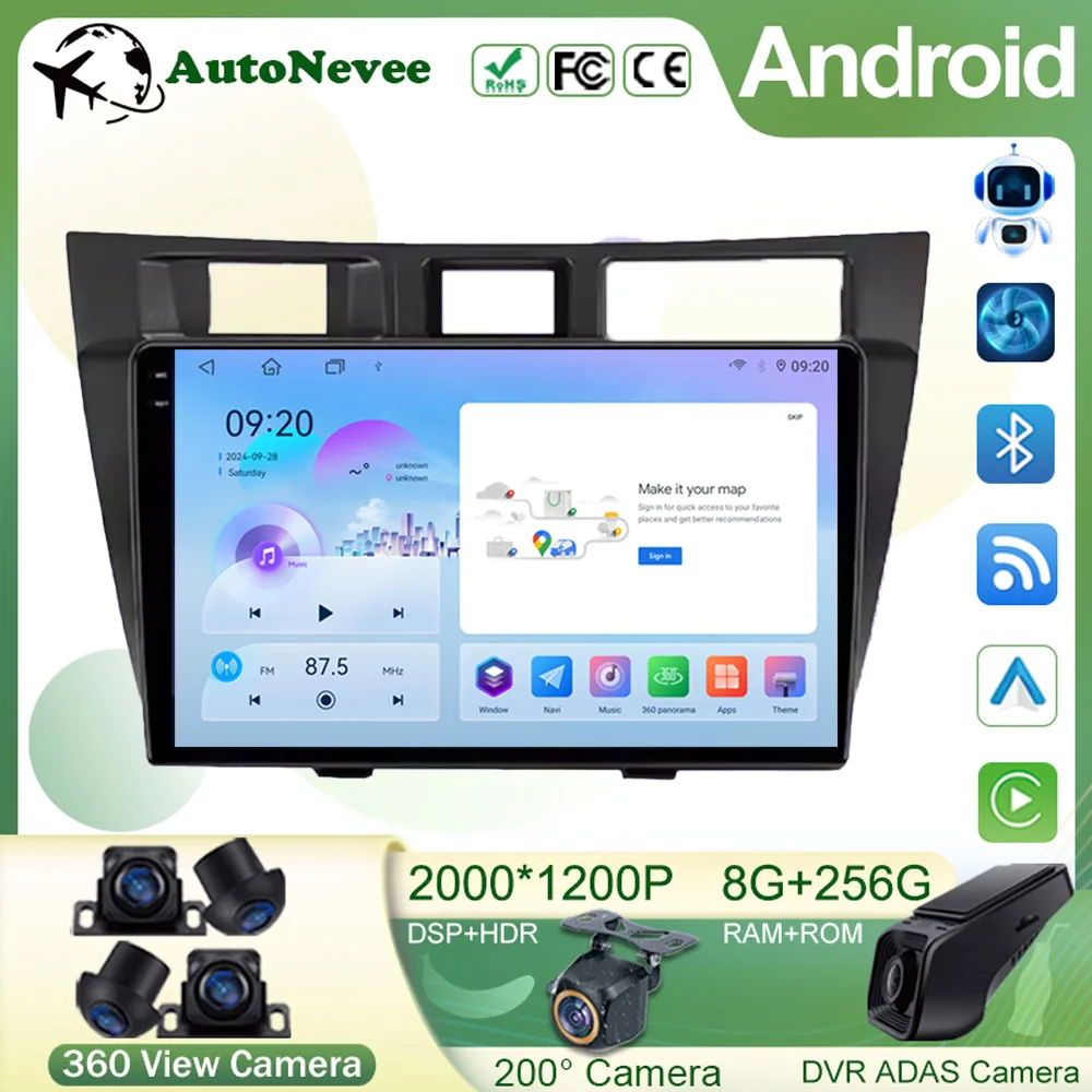 Android 15 Car For Toyota Mark II 9 X100 2000 - 2007 Navigation GPS Auto Radio Multimedia Video Player Stereo Carplay No 2 DIN