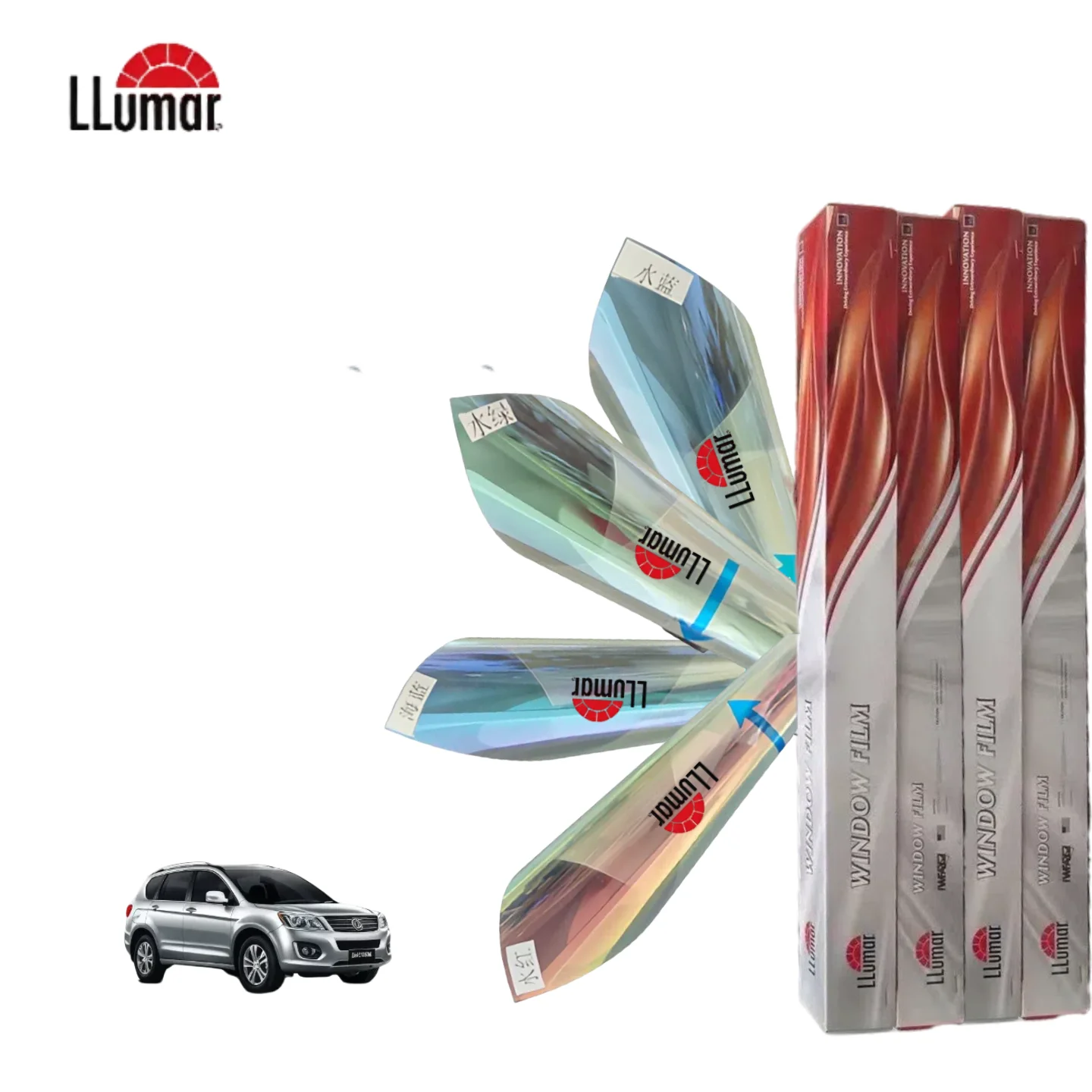 

LLumar Water blue PET Красочная автомобильная тонировочная пленка: прозрачность 70%, 14,4% теплоизоляция, 39,5% УФ-блокировка — энергосбережение,