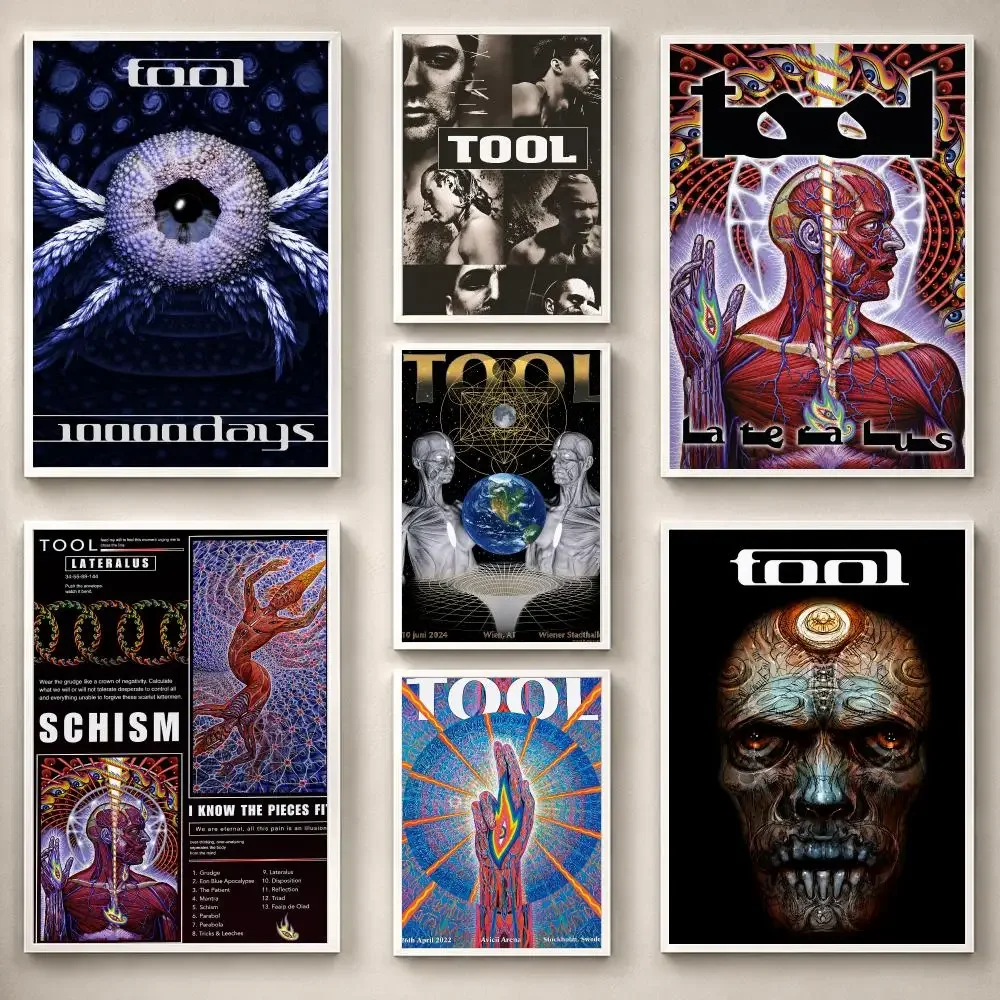 Band T-Tool Poster PP Self-Adhesive Removable HD Waterproof Wall art Suitable Bedrooms Living Rooms Gifts