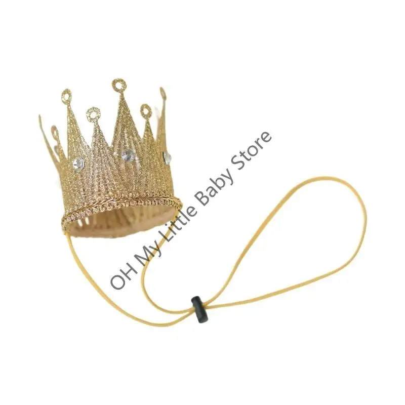 

M76C Glittering Polyester Queen Headwear Easy Clean Newborn To 2 Years Old