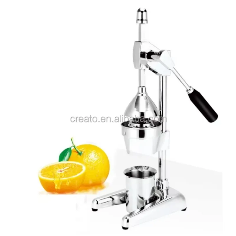 Portable Manual Cold Press Juicer with Stainless Steel Blades for Household Citrus Juicing