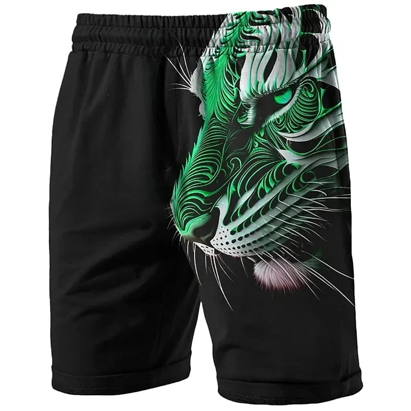

Мужские длинные плавки с тигром, плавки для серфинга, шорты, модная уличная тенденция, повседневная одежда для повседневного отдыха с эластичной резинкой на талии, дизайнерская одежда